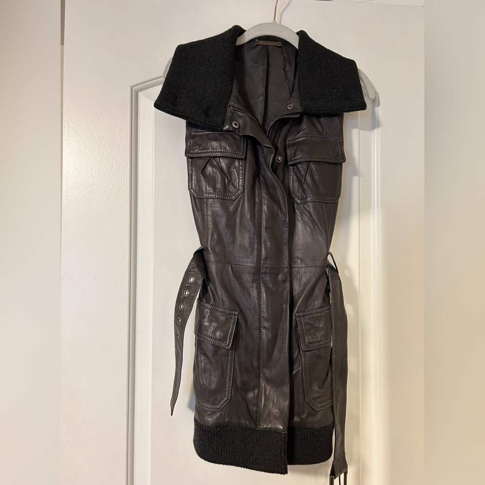 Diane Von Furstenberg 100% real leather vest